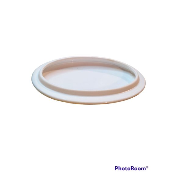 Formalities By Baum Bros Floral Blue Oval Two Piece Trinket Box w/ Lid - Picture 4 of 5